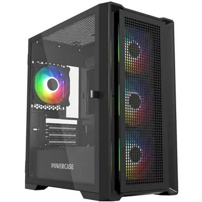 Корпус PowerCase CAMCXB-A4, mATX, 4×120мм ARGB, стекло