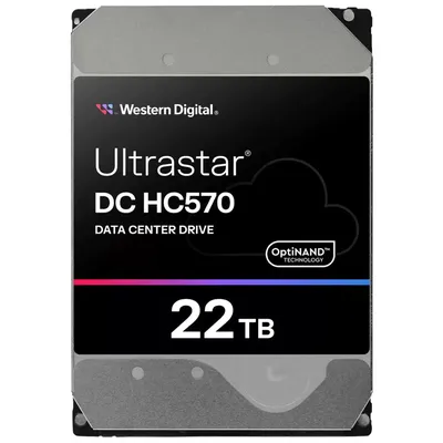 Жёсткий диск Western Digital Ultrastar DC HC570 WUH722222ALE6L4, 22TB, SATA, 7200rpm