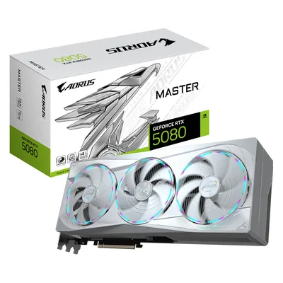 Видеокарта AORUS GV-N5080AORUSM ICE-16GD, RTX 5080, 16GB GDDR7, 256bit