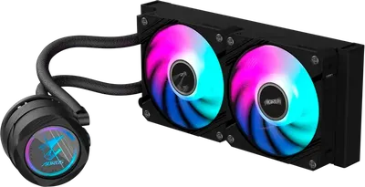 Жидкостная система охлаждения Gigabyte AORUS WATERFORCE II 240  2 x 120mm ARGB Fan, sTR5, RTL