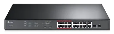 Коммутатор TP-Link TL-SL1218MP, 16×100M PoE+, 2×1GbE, 2×SFP, 250W