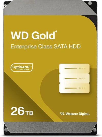 Жесткий диск WD WD261KRYZ, 26 ТБ, SATA III, 3.5", 7200 об/мин, Server Gold