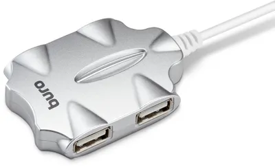 USB-хаб Buro BU-HUB4-0.5-U2.0-CANDY, 4×USB 2.0 Type A