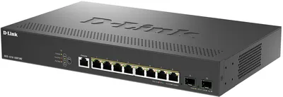 Коммутатор D-Link DGS-1210-10XP/ME/C1A, L2, 8×1GbE, 2×10G SFP+, PoE, 1U