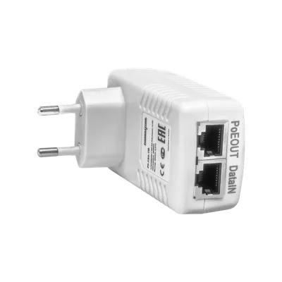 PoE инжектор Powertone PI-154-1B, 1×FE, 802.3af, 15.4Вт