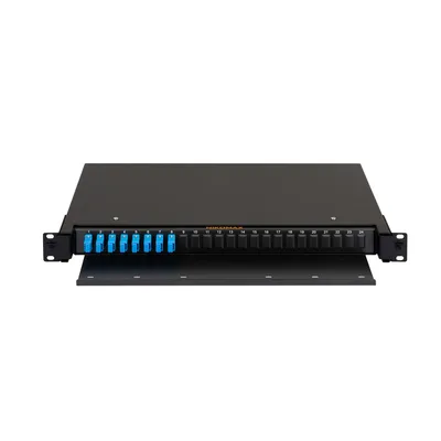Оптический кросс NIKOMAX NMF-RP08SCUS2-TS-P1-1U-BK, 19", 1U, 8xSC/UPC, SM