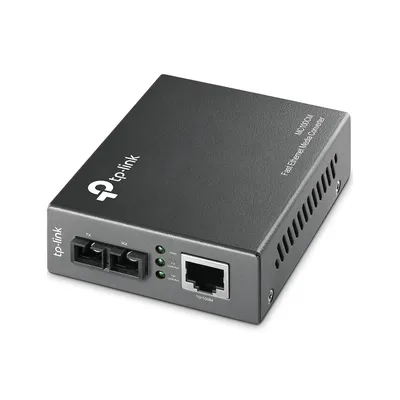 TP-Link MC100CM Многомодовый медиаконвертер Fast Ethernet 100Base-TX / 100Base-FX (Duplex SC), 1310нм, многомод (до 2 км)