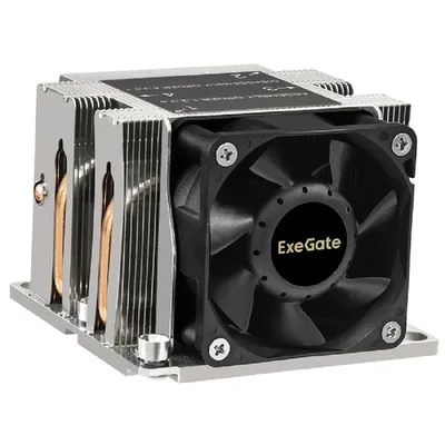 Кулер ExeGate EX293439RUS, 2U, LGA3647, 6800RPM, Al+Cu