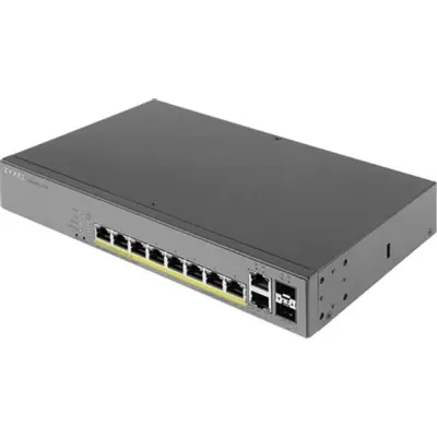 Коммутатор Zyxel GS1350-12HP-EU0101F, L2, 10×1GbE, 8×PoE+, 2×SFP, 130W