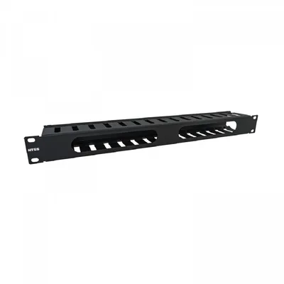 Органайзер кабельный NTSS NTSS-HORGC-1U-(72)-BL, 19", 1U, 72мм, металл, черный