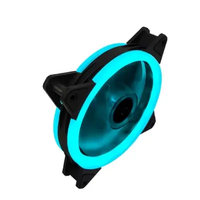Вентилятор Gembird D12025S12L-B, 120 мм, синяя подсветка, 3pin+Molex