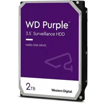 Жесткий диск Western Digital WD23PURZ, 3.5", 2TB, SATA 3, 5400RPM, 64MB