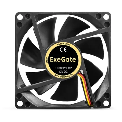 Вентилятор ExeGate EX297048RUS, 80×80×25 мм, 3pin