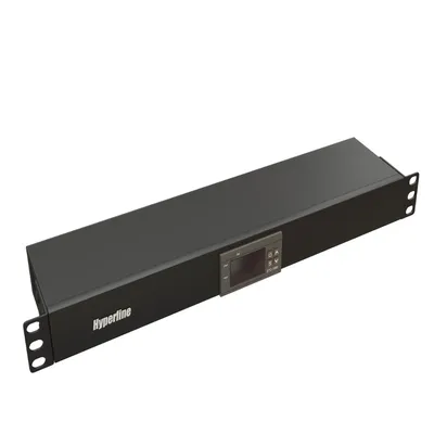 Панель Hyperline TMP-230V/2w-RAL9004, 1U, контрольная, датчик температуры