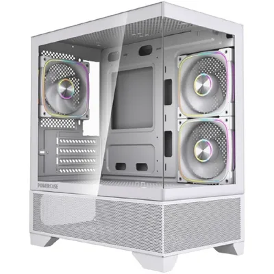 Корпус Powercase CVMM4W-A3, Vision Micro M4W, mATX, Type-C, ARGB