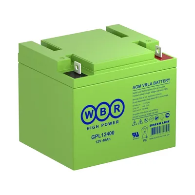 Аккумулятор WBR GPL12400, 12В, 40А·ч