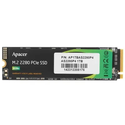SSD Apacer AP1TBAS2280P4-1, 1TB, M.2 NVMe PCIe Gen3x4, 3000/2000MB/s