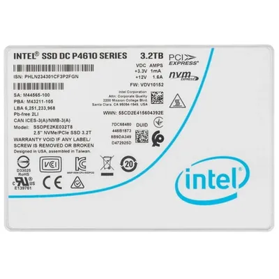 SSD Intel SSDPE2KE032T807, 3200ГБ, U.2, PCIe Gen3x4 NVMe