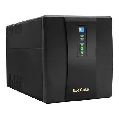 ИБП ExeGate EP285507RUS, линейно-интерактивный, 1600VA/950W, 4×евророзетки, USB