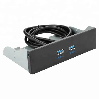 ORIENT C190, Планка портов 5.25" на переднюю панель корпуса 2xUSB 3.0, длина кабеля 50см, oem (31347)