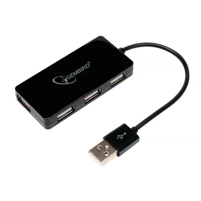 Gembird Концентратор USB 2.0 UHB-U2P4-03, 4 порта, блистер (UHB-U2P4-03)