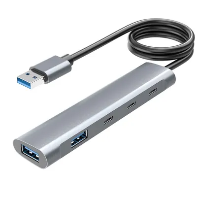 Разветвитель USB ORIENT CU-422A, USB 3.2 Gen1, 2×USB-A+1×USB-C