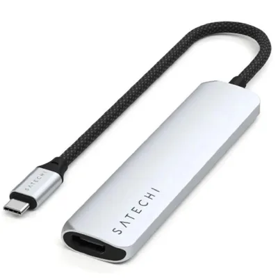 Адаптер Satechi ST-P6SS, 6-в-1, USB-C, HDMI 4K@60Гц