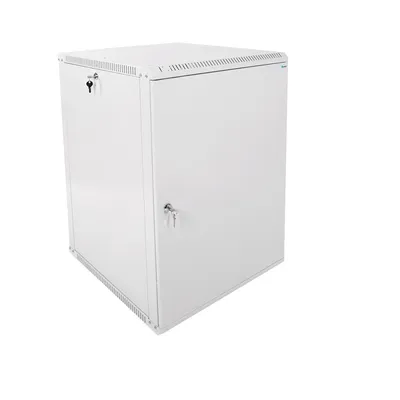 Шкаф телекоммуникационный настенный ЦМО ШРН-Э-18.650.1, 18U, 19", металлическая дверь, серый