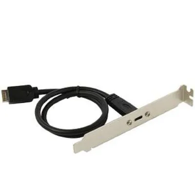 ORIENT C082E, Планка портов в корпус 1xUSB Type-C, USB3.2 Gen2 Type-E, длина кабеля 50см, oem (33182)