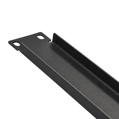 Заглушка ExeGate EX292881RUS, 19" 1U, металлическая, черная