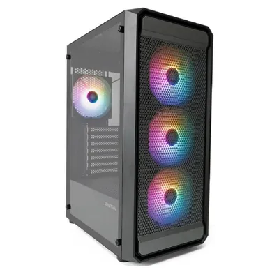 Корпус XASTRA A403-4FC12A, ATX, Mesh, tempered glass, 4×120mm ARGB PWM