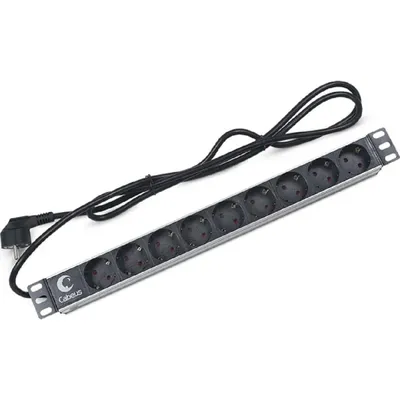 Блок PDU Cabeus PDU-9P-2EU, 19" горизонтальный, 9 розеток, 16А