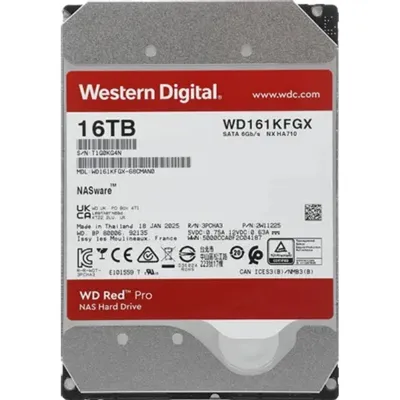 Жесткий диск Western Digital WD161KFGX, 3.5", 16 ТБ, SATA, 7200 об/мин