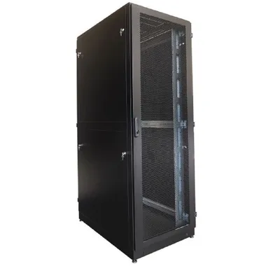 Шкаф серверный ЦМО ШТК-М-48.8.10-88АА-9005, напольный, 48U, 800×1000мм, перфорированные двери, черный