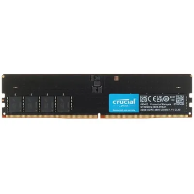 Оперативная память Crucial CT32G48C40U5, 32 ГБ, DDR5, 4800 МГц