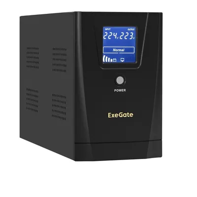 ИБП Exegate EX292631RUS, 2000VA/1200W, LCD, AVR, 4×C13