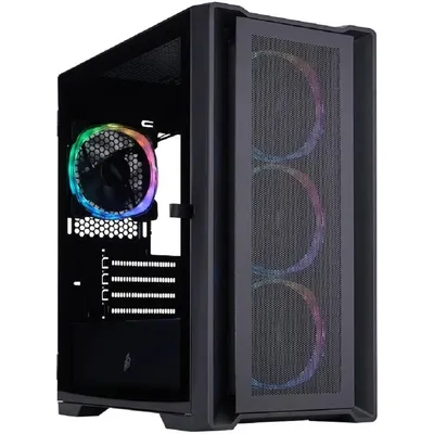 Корпус ПК 1STPLAYER T4-BK-4FS7, mATX, 4x120mm ARGB