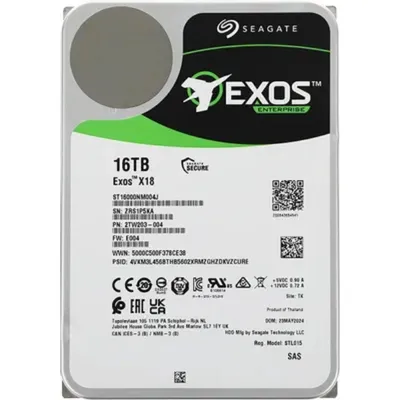 Жесткий диск Seagate ST16000NM004J, 16ТБ, SAS, 3.5", 7200
