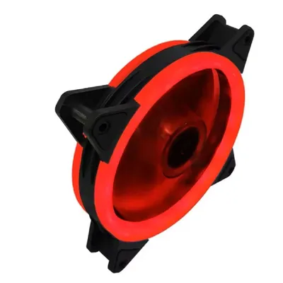 Вентилятор Gembird D12025S12L-R, 120×120×25мм, красная подсветка, 37.5 CFM