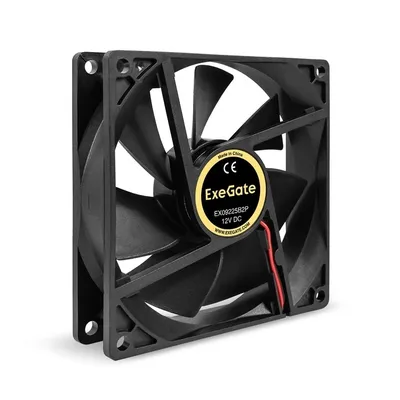Вентилятор ExeGate EX295241RUS, 92×92×25 мм, 12В DC, 2-Ball, 2pin, 2150RPM