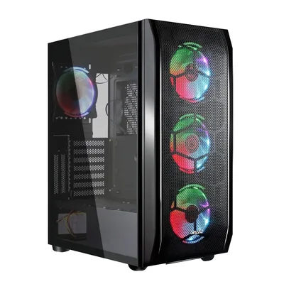 Корпус GINZZU GL300, MidiTower, ATX/EATX, 4×120мм RGB