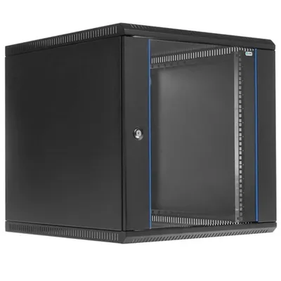 Шкаф настенный ЦМО ШРН-Э-12.650-9005, 19", 12U, 608×600×650 мм, чёрный