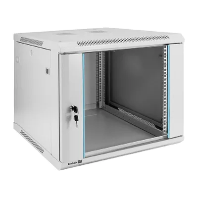 Шкаф телекоммуникационный ExeGate EX298602RUS, 19", 9U, 600×600×500мм, стекло