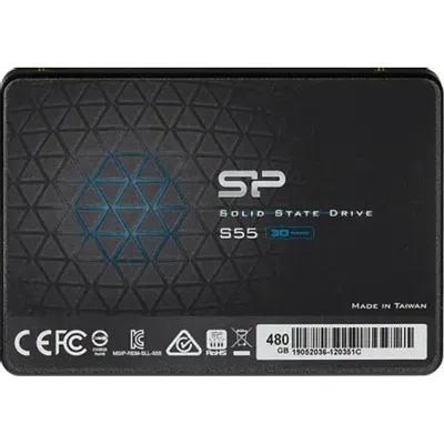 SSD 480 Gb SATA 6Gb/s Silicon Power Slim S55  <SP480GBSS3S55S25> 2.5" TLC