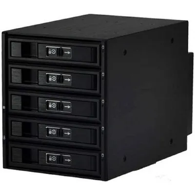 Корзина HDD Procase L3-305-SATA3-BK, 5xSATA/SAS, hot-swap, 3x5.25"