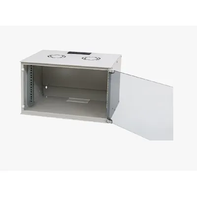 Шкаф телекоммуникационный Neomax NM-CBWM-6U5240GKL-301-GY, настенный 6U, 520×400, стекло
