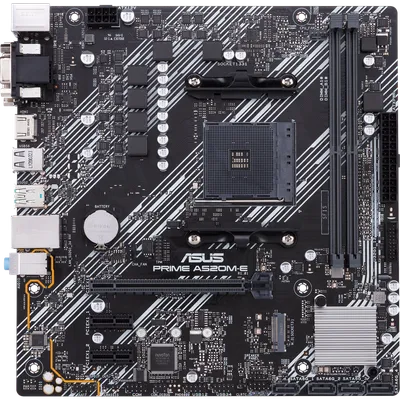 Материнская плата ASUS PRIME A520M-E/CSM, AM4, A520, mATX, 2×DDR4