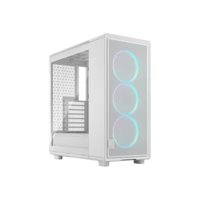 Корпус ПК без блока питания/ Case Fractal Design Epoch TG RGB Clear Tint, Midi-Tower, 3x120mm ARGB, 2xUSB-A 3.2 + 1xUSB 3.2 Type-C ATX, mATX, mITX, White