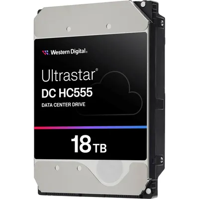 Жесткий диск WD Ultrastar HC555 WUH722018CLE6L4, 18ТБ, SATA, 3.5", 7200rpm