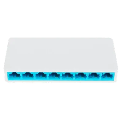 Коммутатор Mercusys MS108, 8×10/100 Мбит/с, неуправляемый, настольный